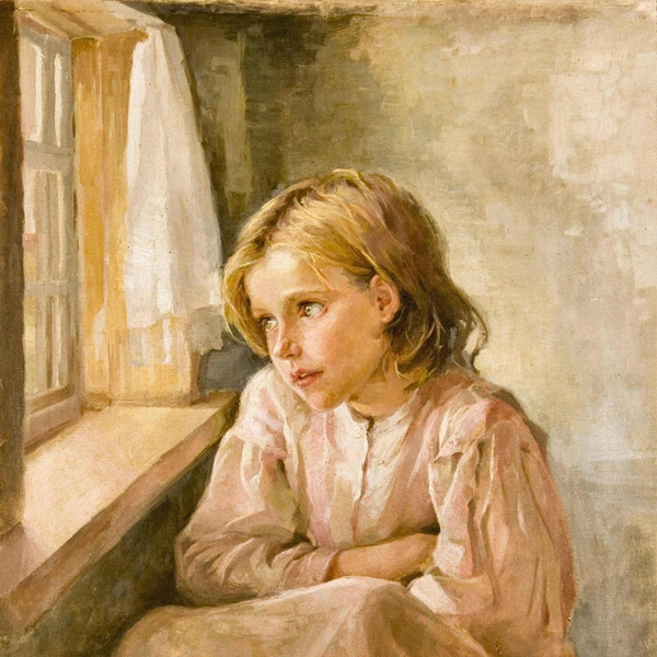 Антонина Ржевская. «Девочка у окна». Конец 1920-х&nbsp;— начало 1930-х | Источник: Painters via Legion Media