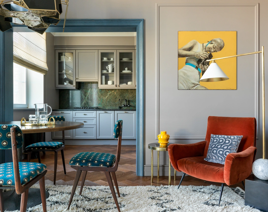 Яркая квартира 80 м²: проект Нади Зотовой (фото 0) | Источник: Сергей Красюк