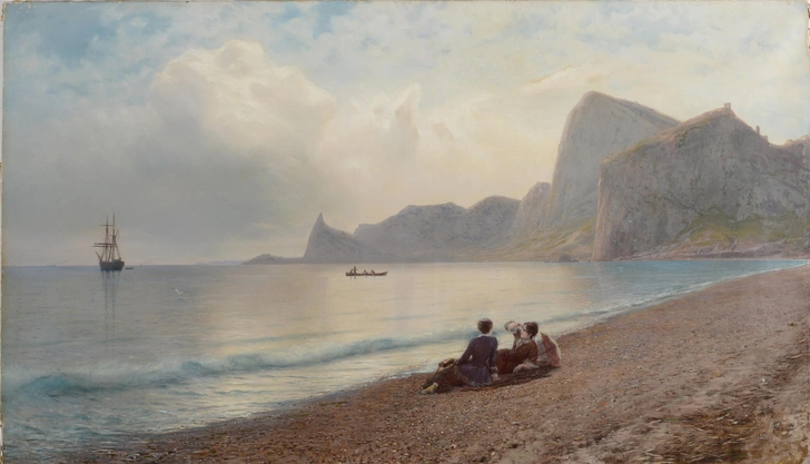 Лев Феликсович Лагорио (1826–1905 годы). «У моря», 1884 г. Холст, масло. СИХМ. | Источник: СИХМ