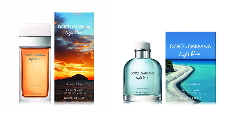Лимитированные ароматы Light Blue: женский Sunset in Salina и мужской Swimming in Lipari