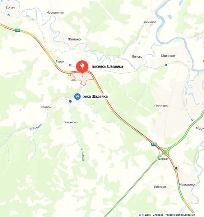 Дорожная ситуация на 21:00 | Источник: Уandex.ru/map
