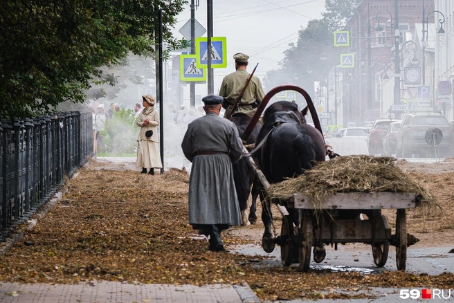 Пермь во время съемок выглядела непривычно | Источник: Калмаков Тимофей / 59.RU