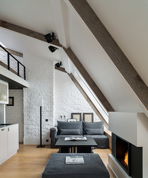 Дизайн маленькой квартиры: двухэтажный интерьер