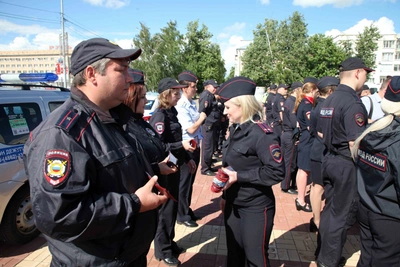 В Орле прошёл гарнизонный развод нарядов полиции