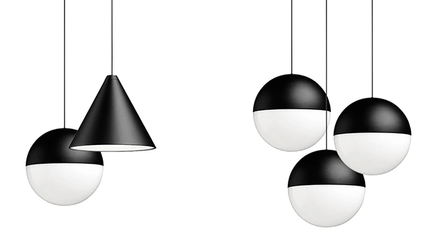 Свет и тень: черно-белые светильники