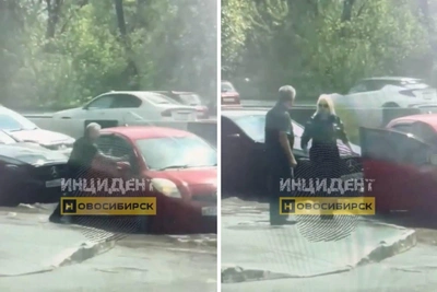 Дорожный конфликт в Новосибирске: мужчина ворвался в машину и убежал
