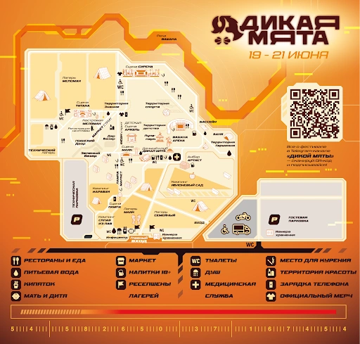 Карта городка | Источник: пресс-служба фестиваля «Дикая Мята»