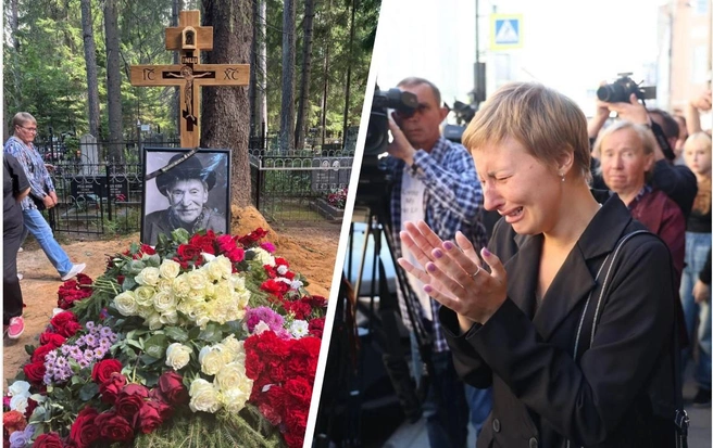 Родственники, друзья и коллеги проводили Ивана Краско в последний путь | Источник: StarHit.ru, Валентин Егоршин / «Фонтанка.ру»