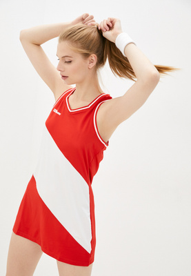 Платье Wilson W TEAM II DRESS, цвет: красный, RTLAAR748901 — купить в интернет-магазине Lamoda