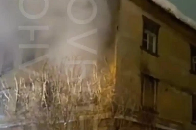 Пожар в Мурманске уничтожил дом на Павлова