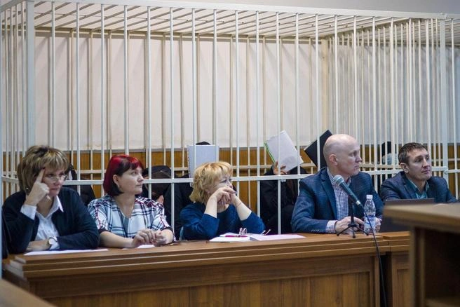 Члены ОПГ во время суда в январе 2024 года | Источник: пресс-служба Забайкальского краевого суда