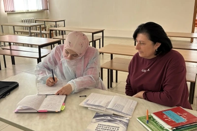 Профилактический визит в школу поселка Ударный