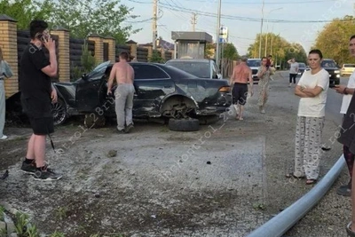 Автомобиль врезался в столб в Верхнеблаговещенском