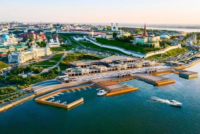 На Кремлевской набережной Казани построят три причала