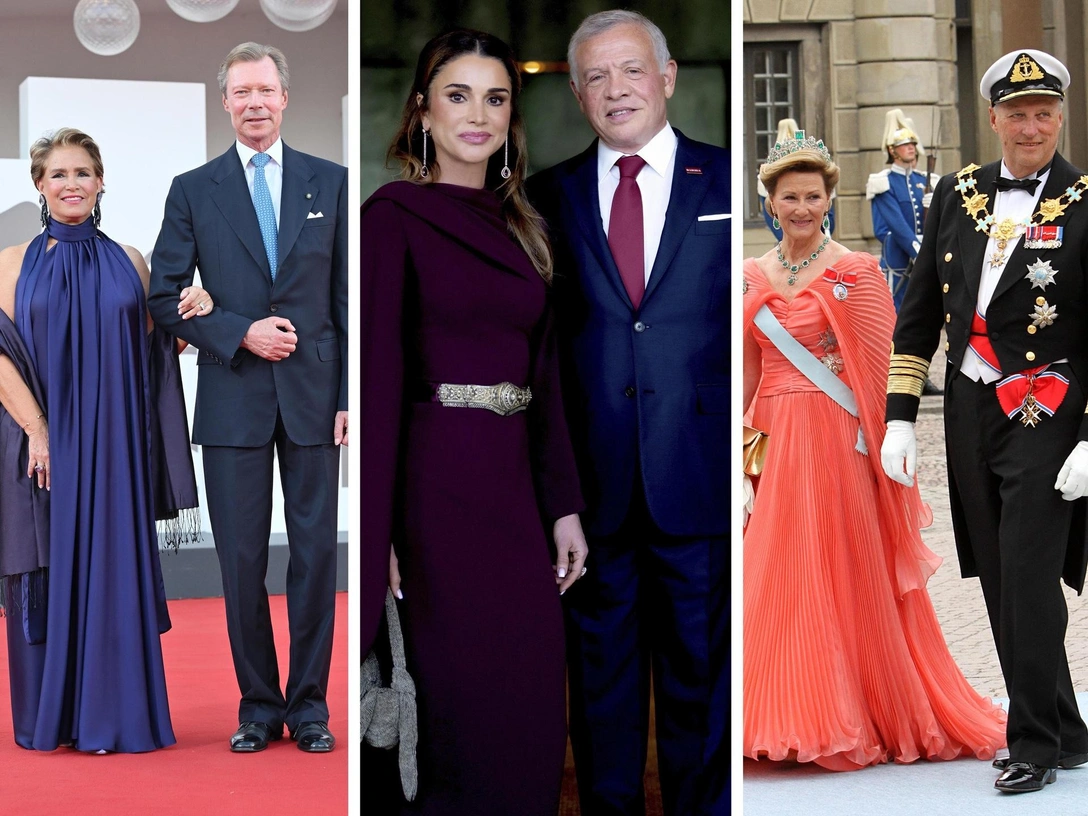 Герцоги Анри и Мария Тереза/ королева Рания и король Абдалла/ королева Соня и король Харальд | marieclaire.ru