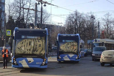 Провода оборваны на Добролюбова, образовалась пробка