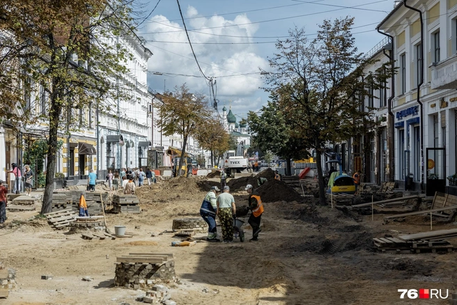 В центре еще кипит работа | Источник: Александр Куренной / 76.RU