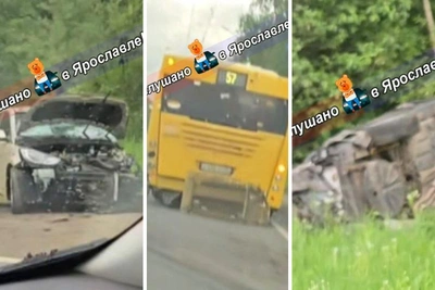 В Ярославле в массовом ДТП пострадал водитель