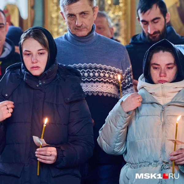 Отпевание проходило в храме, где крестили малыша пять лет назад | Источник: Дмитрий Толстошеев / MSK1.RU
