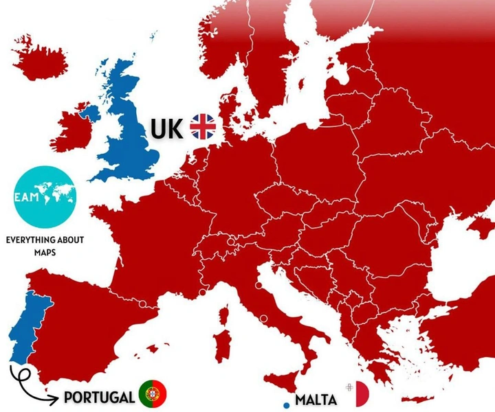 Тест для настоящих умников: что изображено на этой карте Европы? | Источник: Everything About Maps
