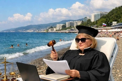 Судья из Тамбова работала с сочинского пляжа, ей грозит тюрьма