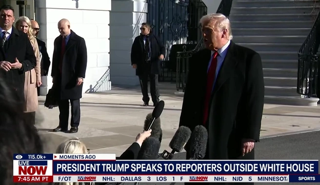 Трамп о премьере Гренландии: у него будут большие проблемы | Источник: LiveNOW from FOX / YouTube