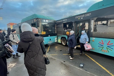 Столкновение автобусов в Северодвинске