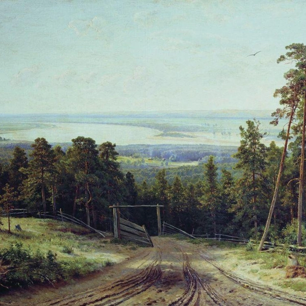 Иван Шишкин «Кама близ Елабуги», 1895, Нижегородский государственный художественный музей | Источник: https://artchive.ru/