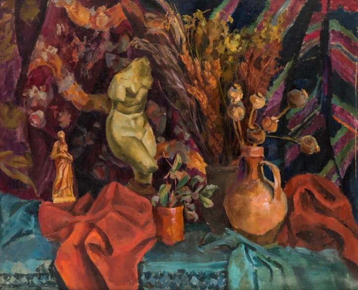 Александр Осмеркин. «Натюрморт с торсом Венеры». 1951 г. Холст, масло. Собрание Инны Баженовой. | Источник: Пресс-служба выставки