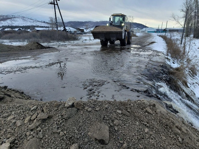 Вода вышла из русла ночью  | Источник: Николай Горюнов / Глава г. Петровск-Забайкальский / T.me