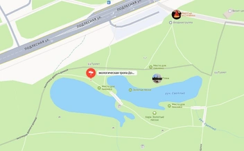 Руслан показал нам это место на карте | Источник: yandex.ru