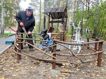 Всю работу над арт-парком Дмитрий сделал сам | Источник: Дмитрий Казанцев