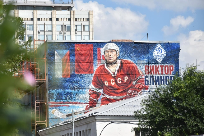 Один из последних муралов Франка | Источник: «Динамо Омск» / Vk.com