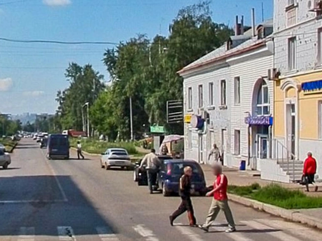 Вдали виднеется точка уличной торговли, сейчас ее нет | Источник: Яндекс.Карты
