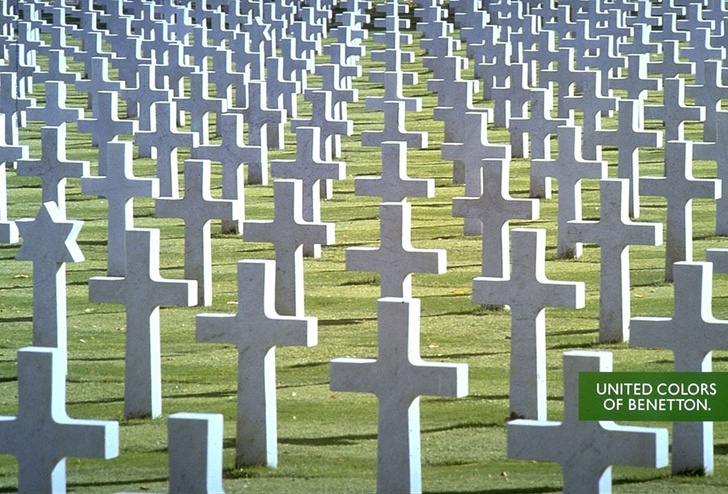Фото с французским кладбищем солдат, убитых на Первой Мировой Войне