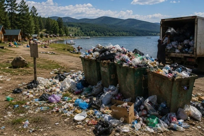 Базы отдыха превращают озёра в свалки