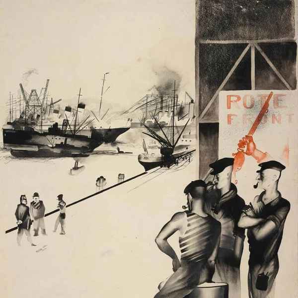 Ю.И. Пименов. Гамбург. 1928. ГТГ.