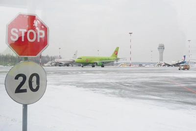 Снегопад задержал вылет Аэрофлота из Оренбурга на 6 часов