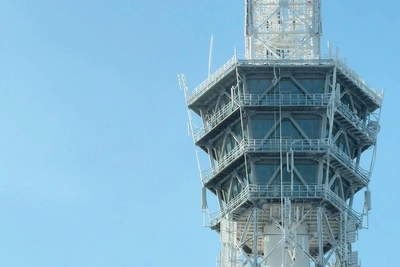 St. Petersburg TV Tower Completely Iced Over