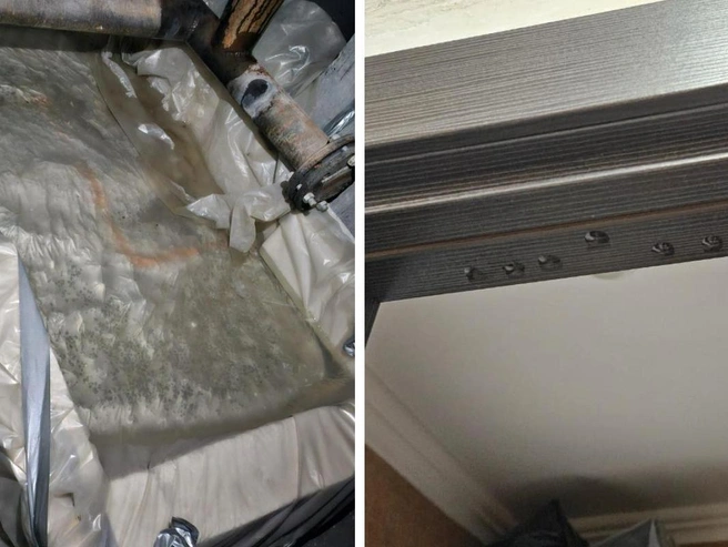 Примерно 300 литров воды вылилось в квартиру | Источник: Читательница НГС