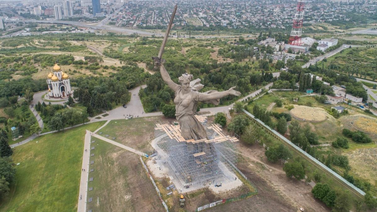 В Волгограде реставрируют памятник «Родина-мать» — фото - 29 июня 2019 -  51.ру