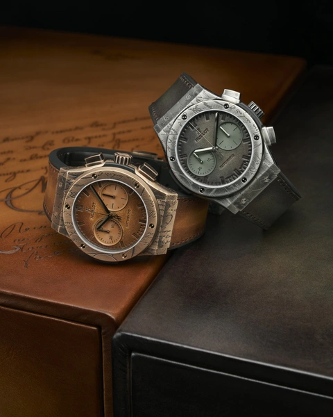 Джентльмены предпочитают... Часы Hublot Classic Fusion Chronograph Berluti | woman.ru