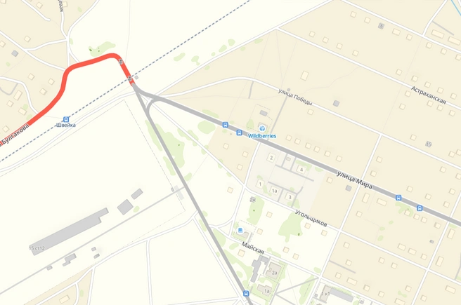 Переезд закроют на три дня | Источник: 2gis.ru