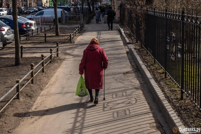 Вроде это хорошо, когда старикам помогают дети, но, с точки зрения чиновников, они сразу начинают сильно обогащаться | Источник: Михаил Огнев / FONTANKA.RU