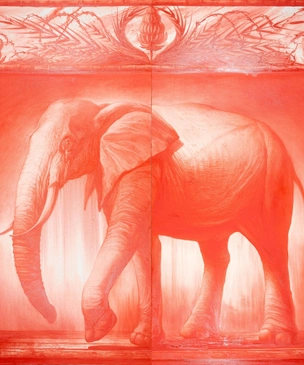 Красные и черные: выставка Егора Кошелева во VLADEY Space