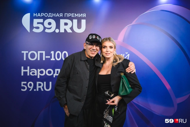 Директор пермского парка им. Горького и горнолыжного курорта «Губаха» Рашид Габдуллин с женой Дианой | Источник: Андрей Чунтомов