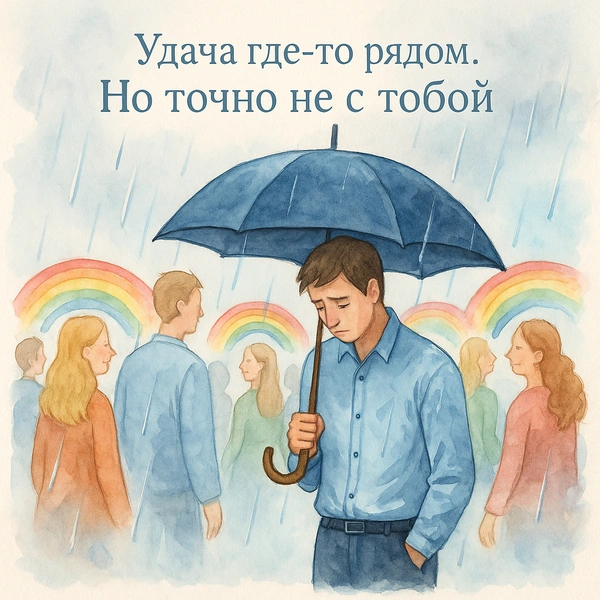 неудачник, стал неудачником, день неудачников, открытки день неудачников, картинки для неудачников, ржачные картинки, открытки бывшему, картинки бывшему | Источник: theDay/DALL-E