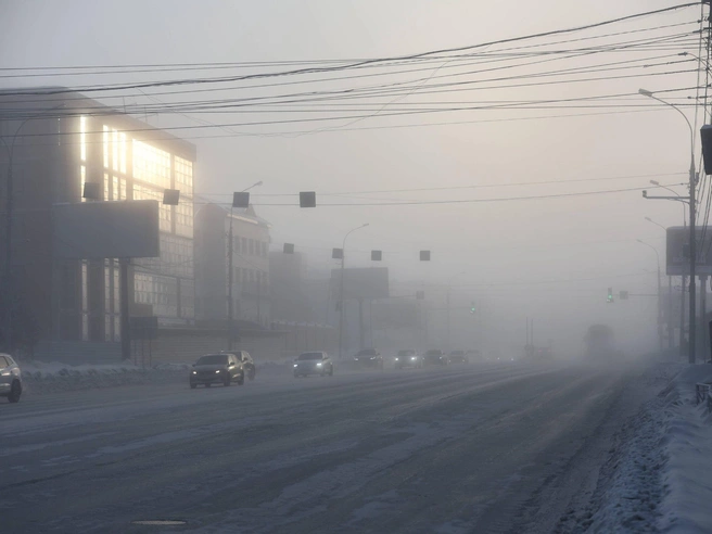 В Сузуне утренняя температура достигла -39,4°C. | Источник: Александр Ощепков / NGS.RU