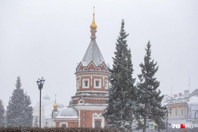 Снегопад и Ярославль отлично сочетаются | Источник: Кирилл Поверинов / 76.RU