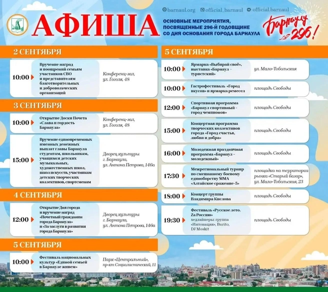 Источник: Администрация Барнаула